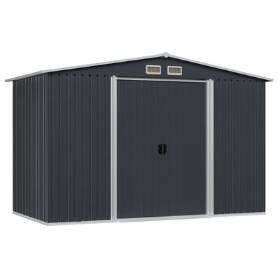 Garden Storage Shed Anthracite Steel 257x205x178 cm