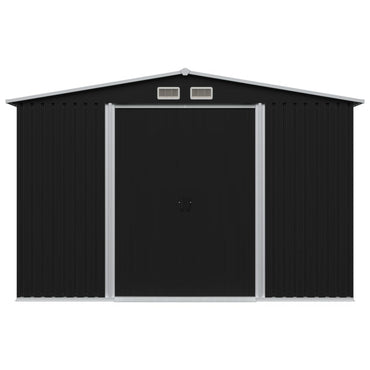 Garden Storage Shed Anthracite Steel 257x205x178 cm