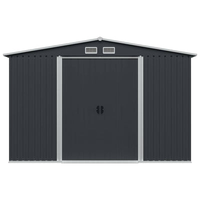 Garden Storage Shed Anthracite Steel 257x205x178 cm