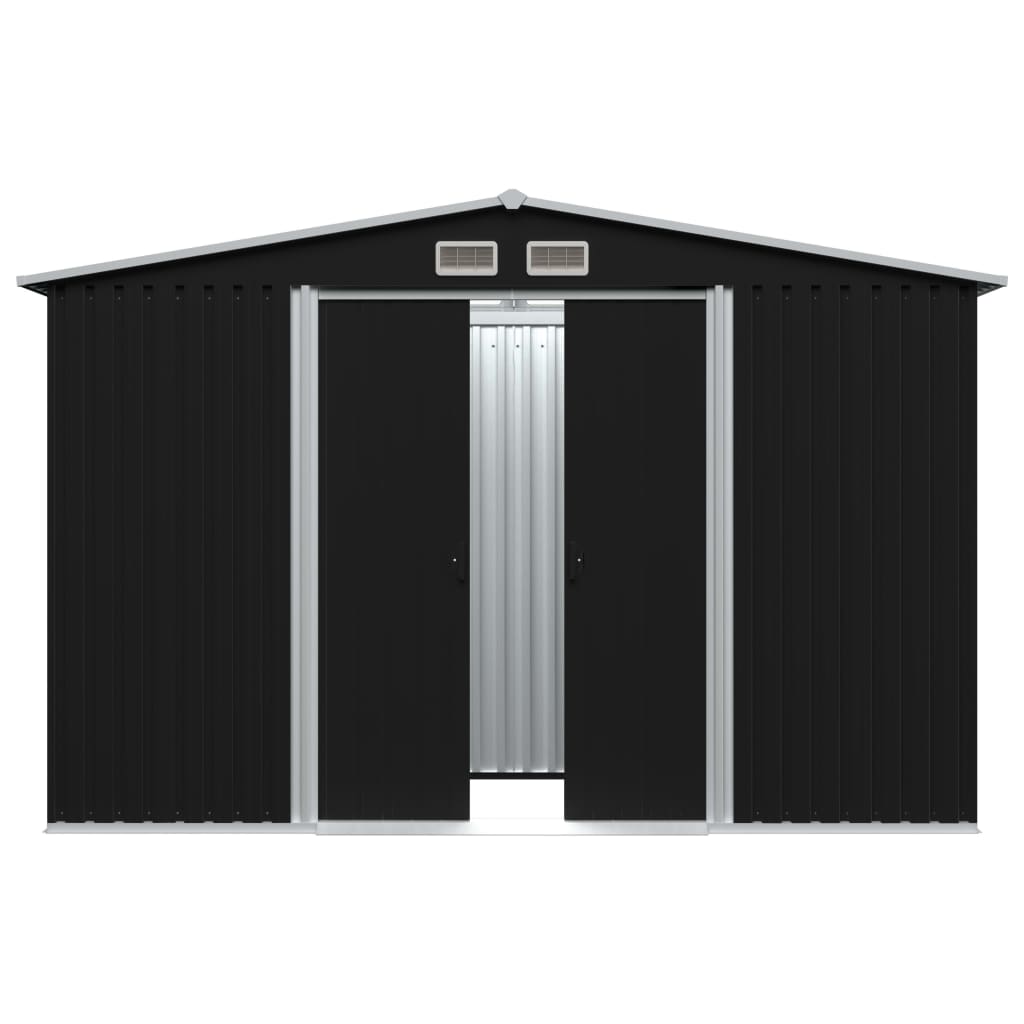 Garden Storage Shed Anthracite Steel 257x205x178 cm