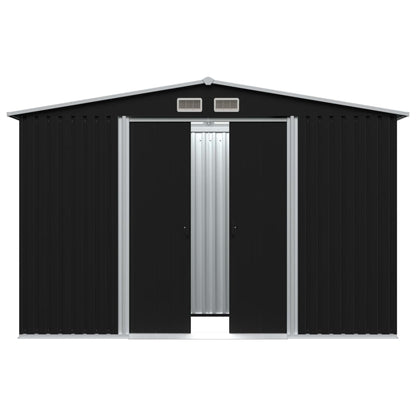 Garden Storage Shed Anthracite Steel 257x205x178 cm