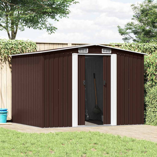 Garden Shed | Brown | Galvanised steel | Large | Garden Shed