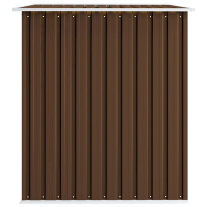 Garden Storage Shed Brown 257x205x178 cm Steel