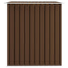 Garden Storage Shed Brown 257x205x178 cm Steel