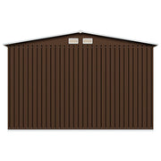 Garden Storage Shed Brown 257x205x178 cm Steel