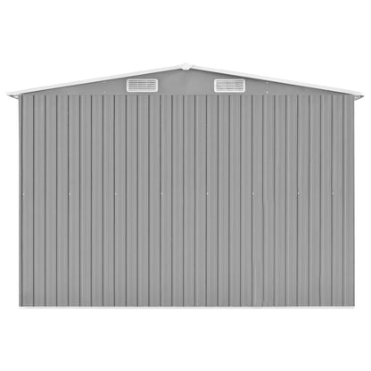 Garden Shed Grey 257x779x181 cm Galvanised steel