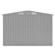 Garden Shed Grey 257x990x181 cm Galvanised steel