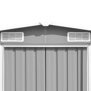 Garden Shed Grey 257x990x181 cm Galvanised steel