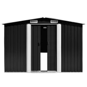Garden Shed Anthracite 257x990x181 cm Galvanised steel