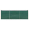 Garden Raised Bed Galvanised Steel 240x40x77 cm Green