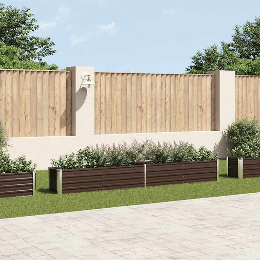 Raised Bed | Brown | Galvanised steel | Large | Heavy Weight Endurance