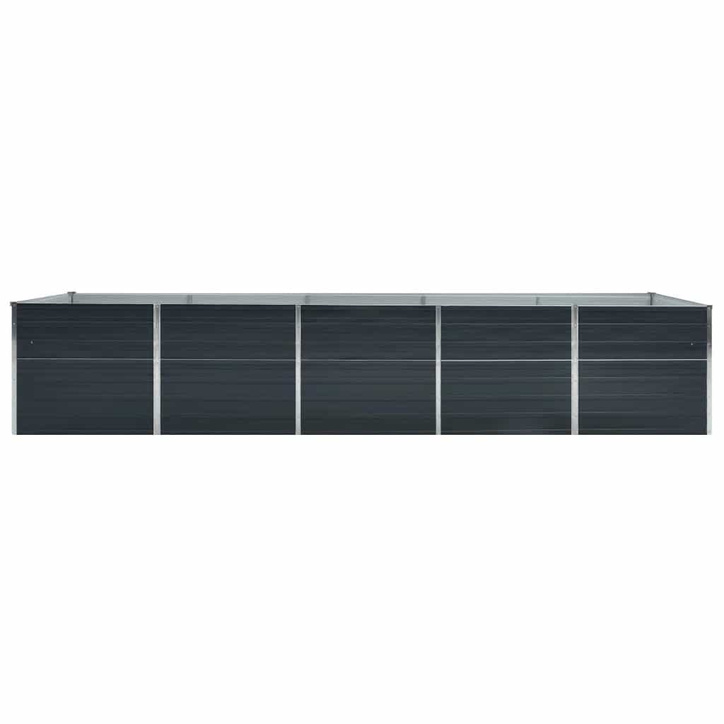 Garden Raised Bed Galvanized Steel 157.5"x31.5"x30.3" Anthracite