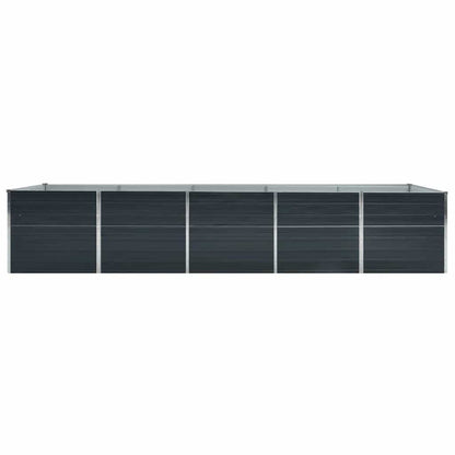 Garden Raised Bed Galvanized Steel 157.5"x31.5"x30.3" Anthracite