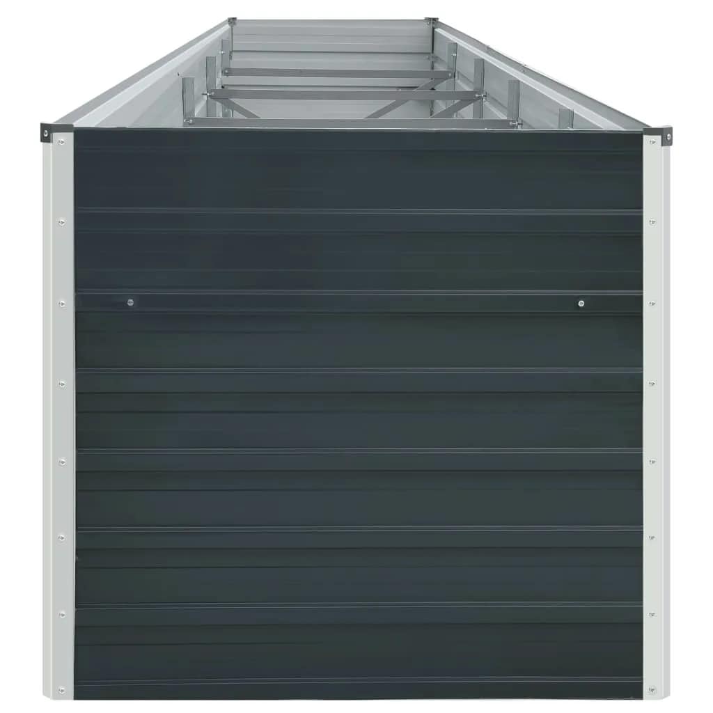 Garden Raised Bed Galvanized Steel 157.5"x31.5"x30.3" Anthracite
