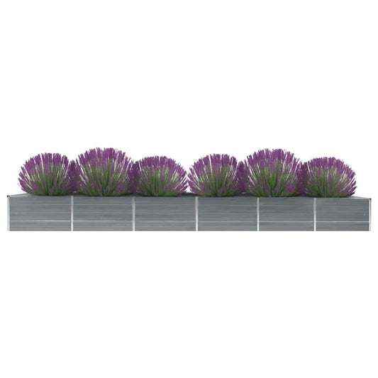 Raised Bed | Grey | Galvanised steel | Large | Durable | Raised Bed