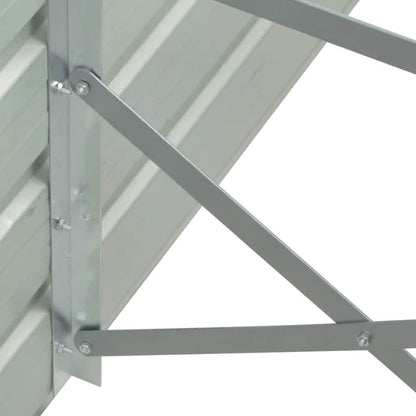 Raised Bed | Grey | Galvanised steel | 480x80x77 cm |  Durable