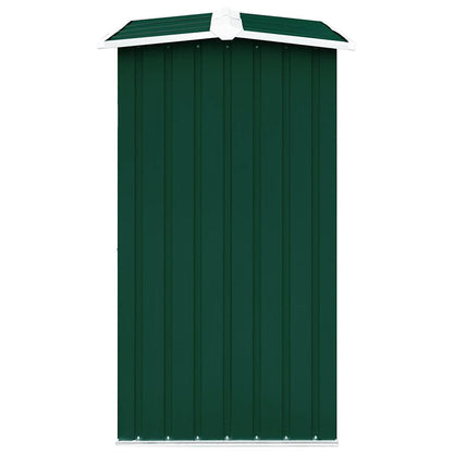 Log Storage Shed Galvanised Steel 172x91x154 cm Green