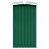 Garden Log Storage Shed Galvanised Steel 330x92x153 cm Green
