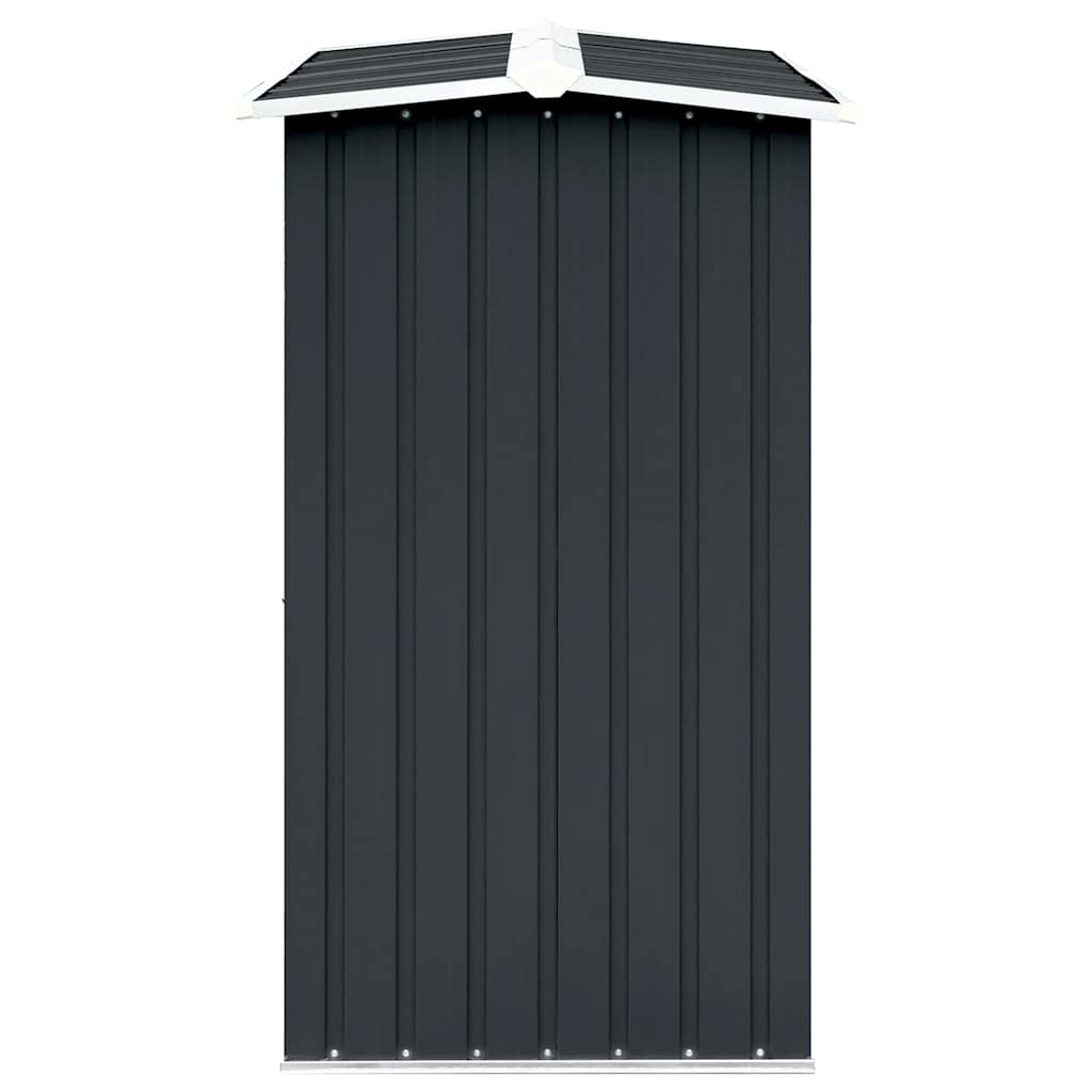 Garden Log Storage Shed Galvanised Steel 330x92x153 cm Anthracite