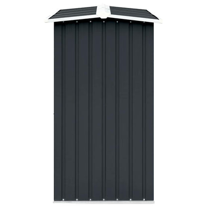 Garden Log Storage Shed Galvanised Steel 330x92x153 cm Anthracite