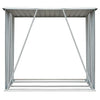 Garden Log Storage Shed Galvanized Steel 64.2"x32.7"x60.6" Anthracite