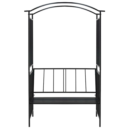 Garden Arch | Black | Iron | Medium | Decorative Inlays | Garden Arch