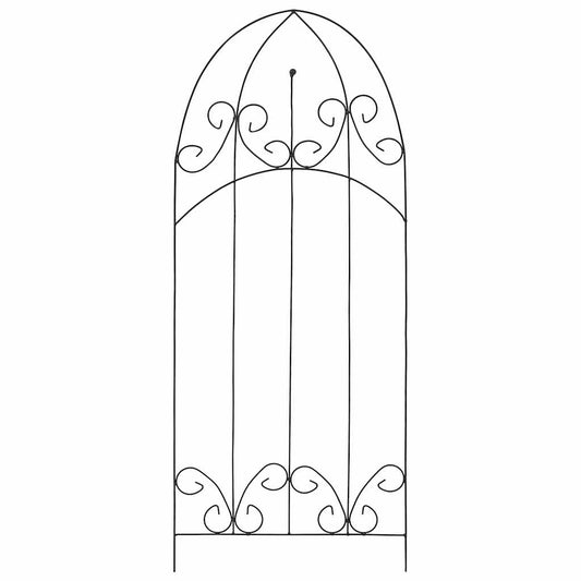 Plant Rack | Set of 3 | Black | Iron | 40x100 cm | Rustic Plant Racks