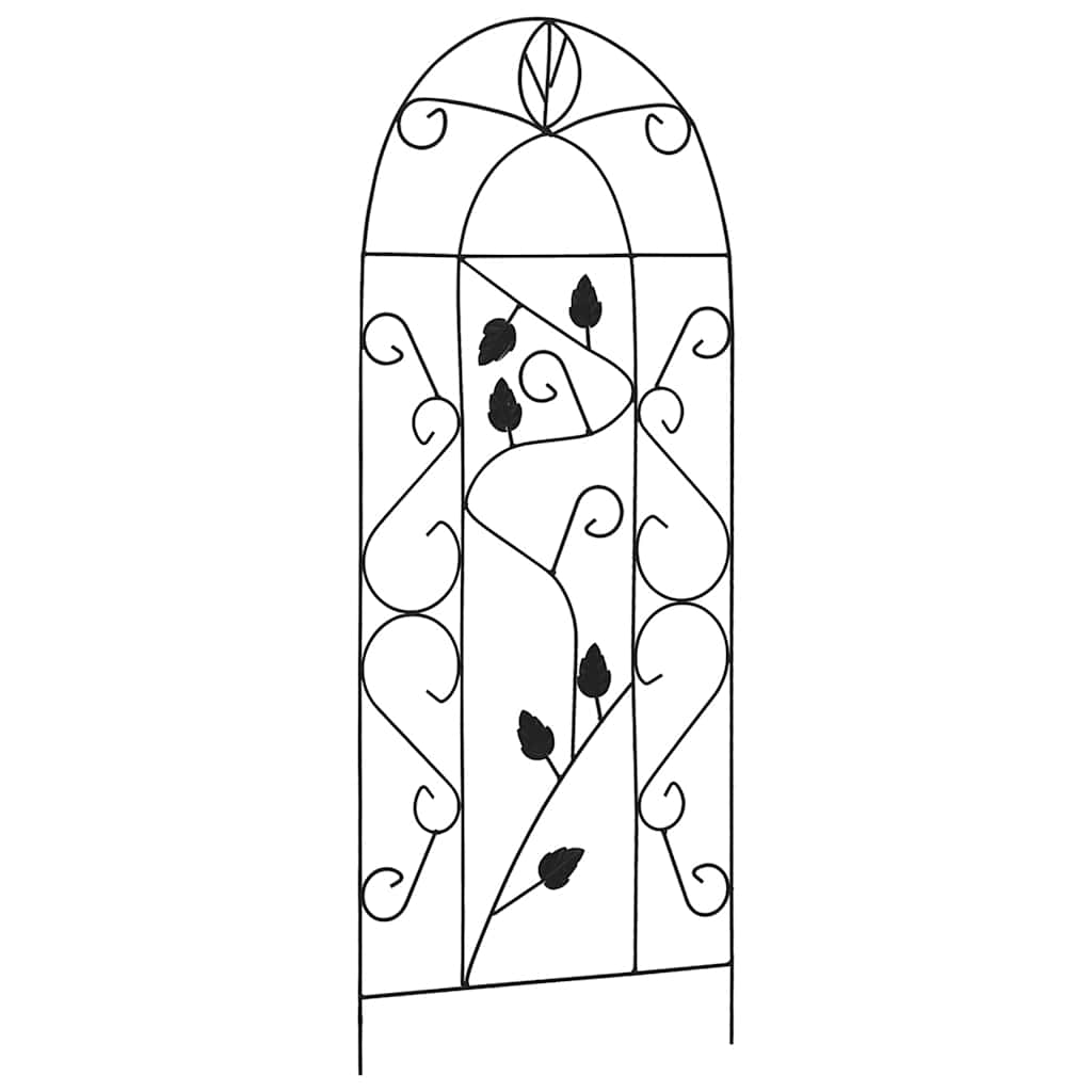 Plant Climbing Racks 3 pcs Black 40x100 cm Iron