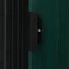 Garden Shed with Rack Green 205x130x183 cm Iron