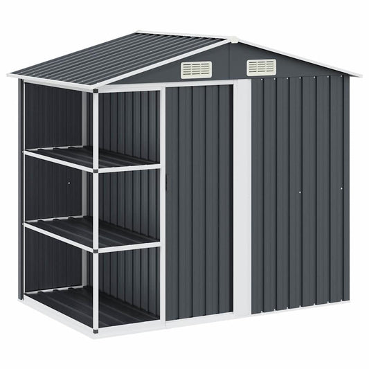 Garden Shed | Anthracite | Galvanised Iron | Large | Garden Shed
