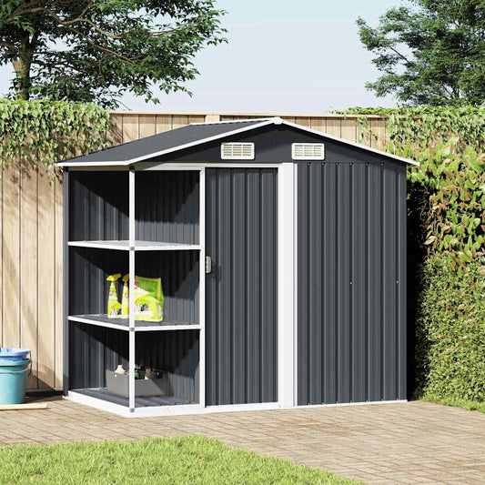 Garden Shed | Anthracite | Galvanised Iron | Large | Garden Shed