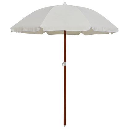 Garden Parasol | Sand | Polyester, Steel | Medium | Collapsible