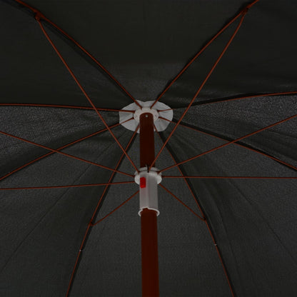 Garden Parasol with Steel Pole 94.5" Anthracite