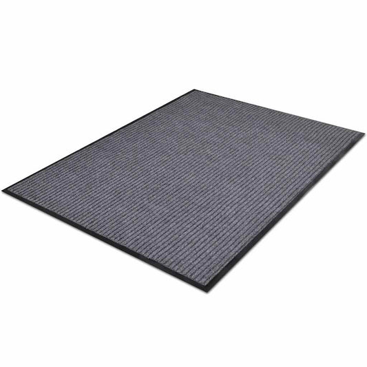 Doormat | Set of 4 | Grey | PVC backing, Polyester front | 90x60 cm