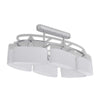 Ceiling Lamp with Ellipsoid Glass Shades 2 pcs E14