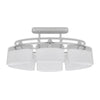 Ceiling Lamp with Ellipsoid Glass Shades 2 pcs E14
