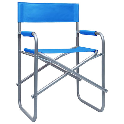 Director's Chair | Set of 2 | Steel blue | Steel, 100% polyester | Medium