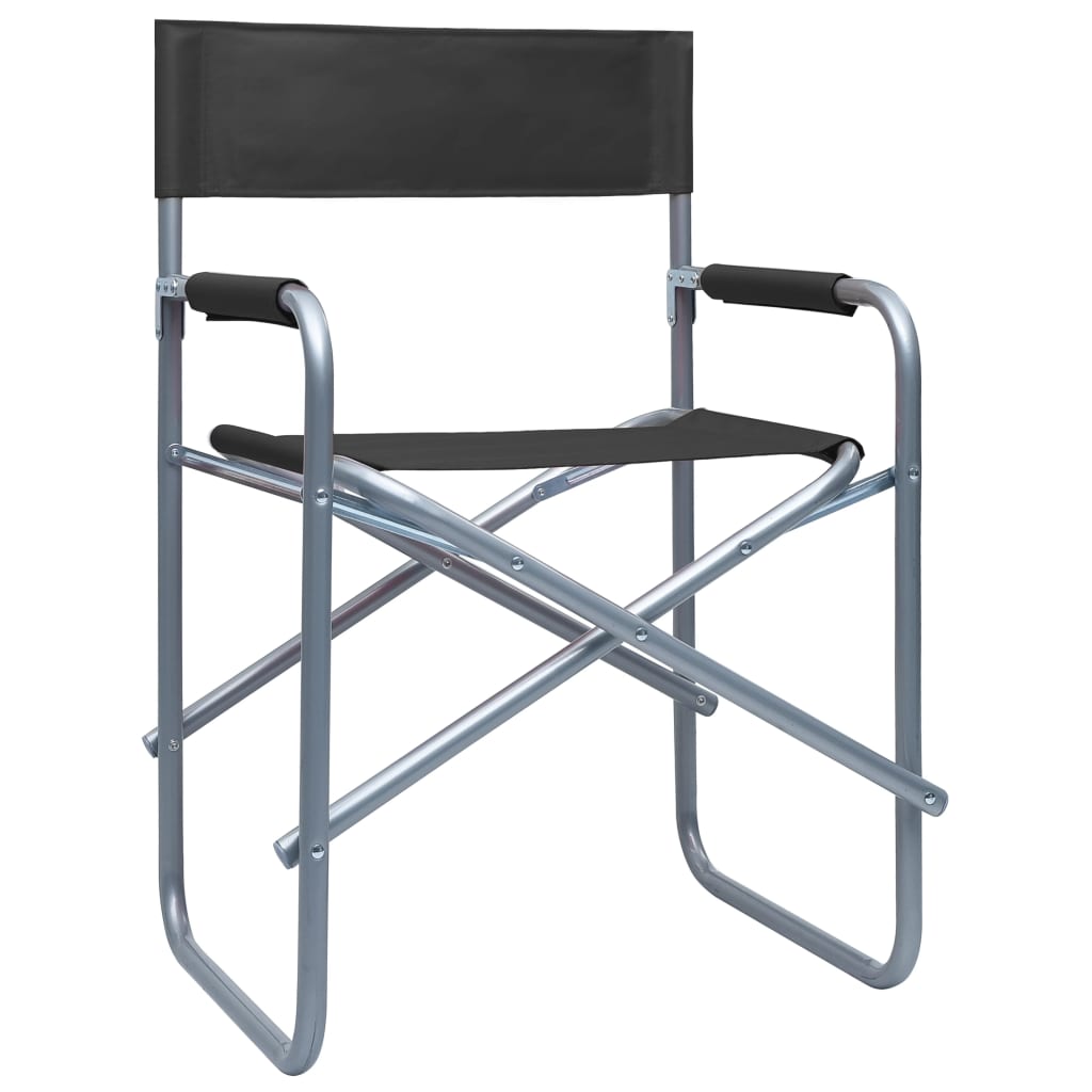 Director's Chair | Set of 2 | Black | Steel, Polyester | Standard