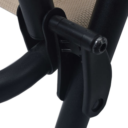 Chair | Set of 2 | Cream | Textilene, Steel | Standard | Foldable | Chair