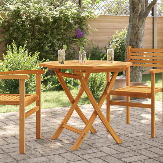 Garden Table | Warm Teak | Solid Teak Wood | 85 x 85 x 76 cm | Foldable