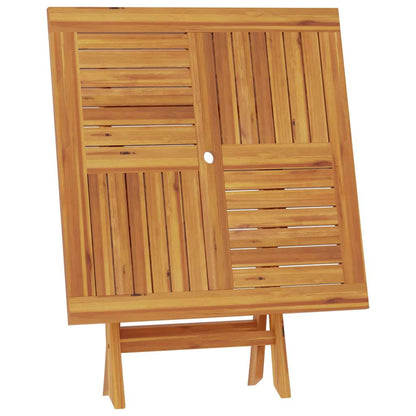 Folding Garden Table 85x85x76 cm Solid Teak Wood