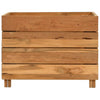 Raised Bed 19.7"x15.7"x15" Recycled Teak Wood and Steel