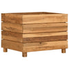 Raised Bed 19.7"x15.7"x15" Recycled Teak Wood and Steel