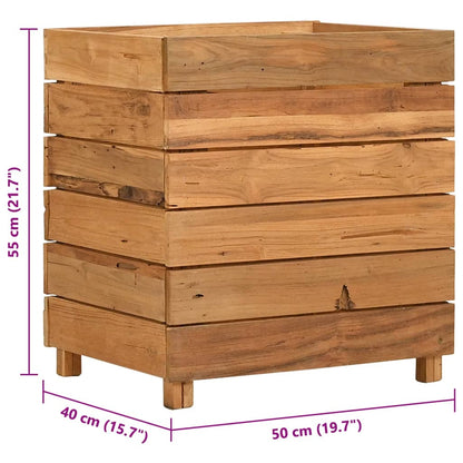 Raised Bed Varies with each piece Recycled teak wood, steel