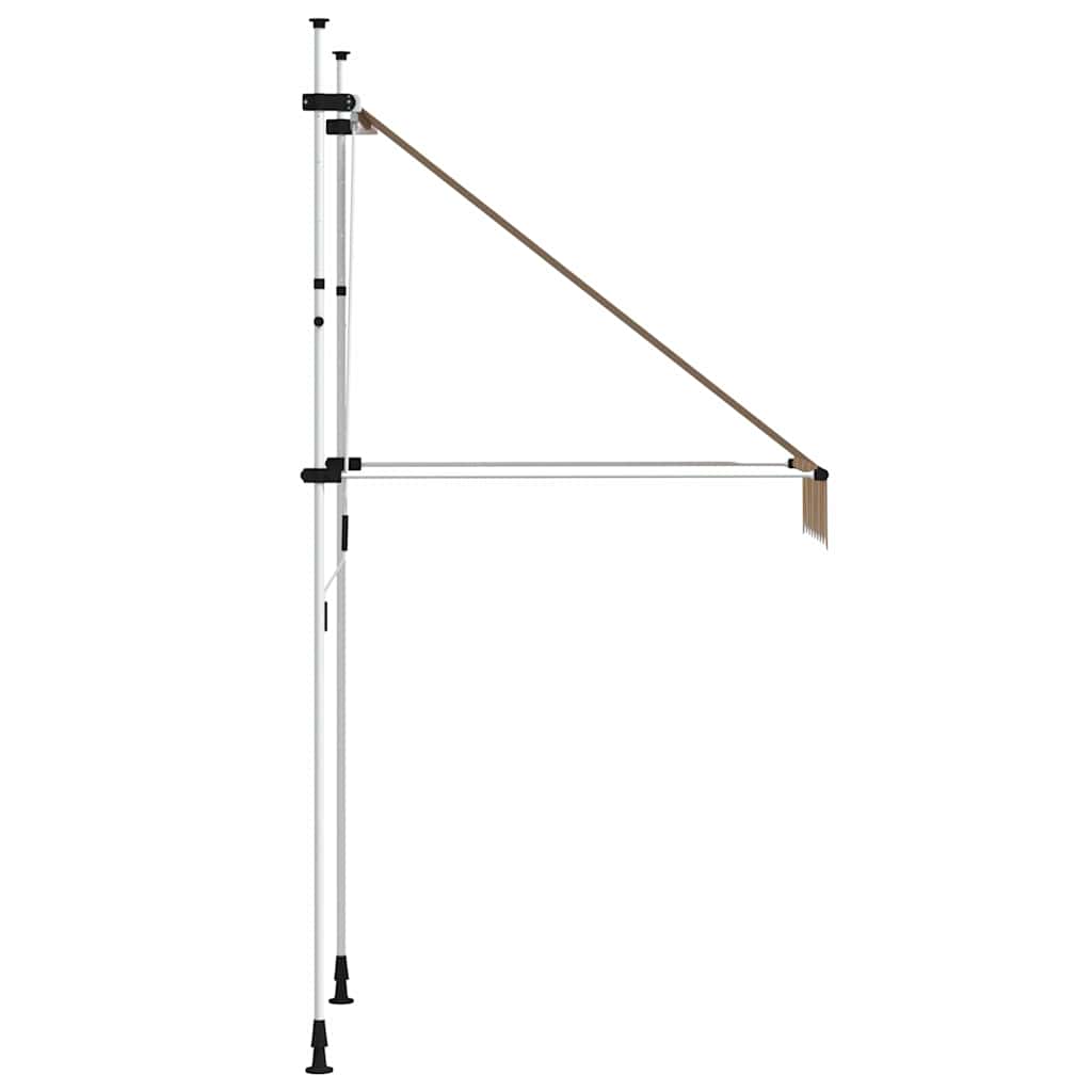 145830 vidaXL Manual Retractable Awning 100 cm Yellow and Blue Stripes