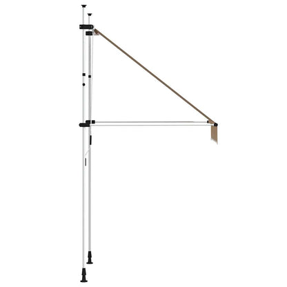 145830 vidaXL Manual Retractable Awning 100 cm Yellow and Blue Stripes