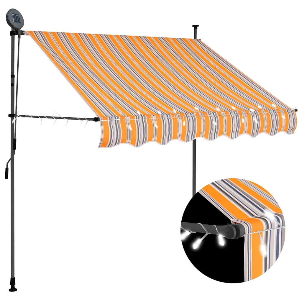 Retractable Awning | Yellow and Blue