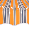 Manual Retractable Awning with LED 250 cm Yellow and Blue