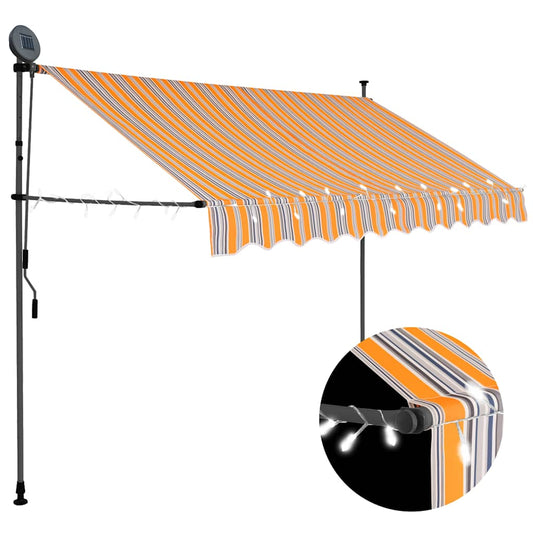 Retractable Awning | Yellow and Blue
