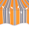 Manual Retractable Awning with LED 350 cm Yellow and Blue